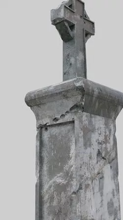 Grave Celtic Monument blender Cross GraveStone  blender V2 3D model