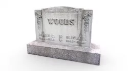 Gravestone Low-poly 3D model