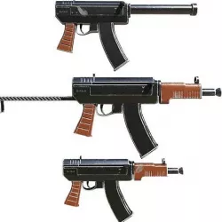 gun vintage uzi 3D model