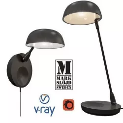HALO wall and table lamps 3D model