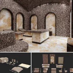 Hamam set  3D model