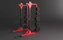 HAMMER STRENGTH HD ELITE HALF RACK 3D model 3D model