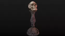 Human Skull Low Poly Low-poly 3D model