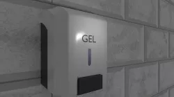 hydroalcoolique gel dispenser 3D model