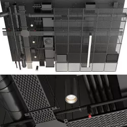 Industrial ceiling 5 3D model