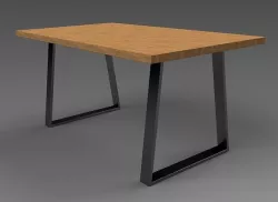 Industrial dining table modern TYPE 11 3D model