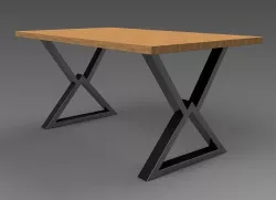 Industrial dining table modern TYPE 9 3D model