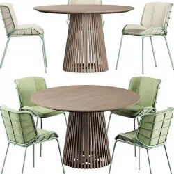 Irune Ola Forma Table Traba GIACOMO CATTANI chair 3D model