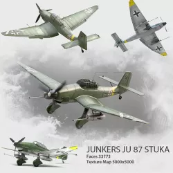 Junkers Ju 87D Stuka 3D model