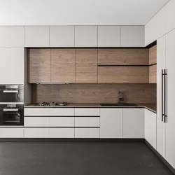 Kitchen Modern - White and Wood 35 3D model