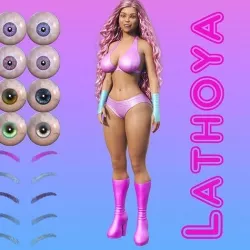 Lathoya For Genesis 8 Female Low-poly 3D model
