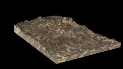 Lava terrain 3D model