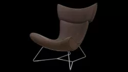 Leather modern armchair 3D model
