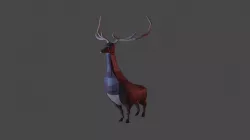 Low Poly Deer Low-poly 3D model