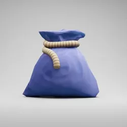Low Poly Stylized Bag  Low-poly 3D model
