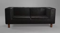 Lowpoly Couch Low-poly 3D model