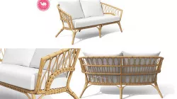 Lucara Sofa Low-poly 3D model