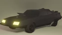 Mad Max Interceptor Car  Low-poly 3D model