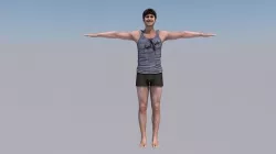 MAN RIGGED HUMAN MODEL 3D model