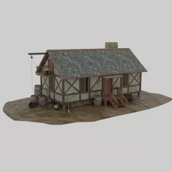 Medieval tavern 3D model