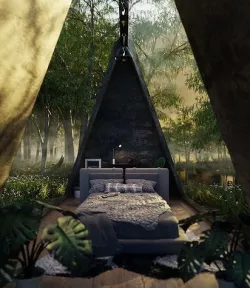 Nature Bedroom  3D model
