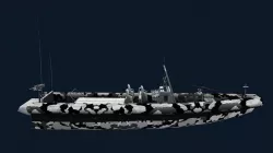 Navy Patrolling Boat Low-poly 3D model