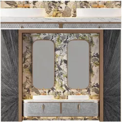 Nero Antico Bathroom 3D model