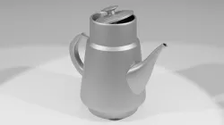 Normal and Rusty Metal Jugs Low-poly 3D model