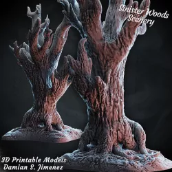 Old Tree 3D terrain for tabletop games Pre supported 3D model 3D model