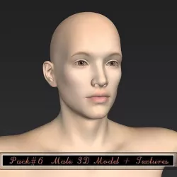 Pack 6 Male 3D model