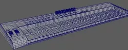 Piano Keyboard 3D model