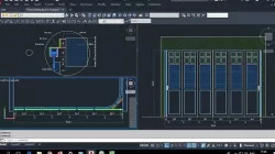 pintu sliding  autocad 2d 3D model
