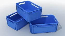  Plastic Crate Low-poly 3D model