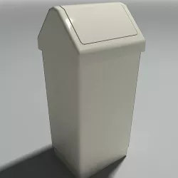  Plastic Kitchen Bin Low-poly 3D model