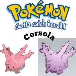 Pokemon Corsola Cookie Cutter Stamp Cake Decorating  3D model