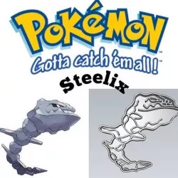 Pokemon Steelix Cookie Cutter Stamp Cake Decorating  3D model