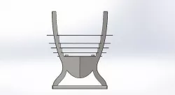 Portable Fire pit Design Dxf Step  3D model