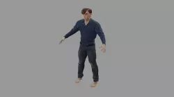 Rigged Male Character  3D model