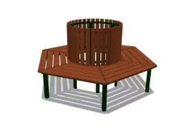 Round Bench 3D model