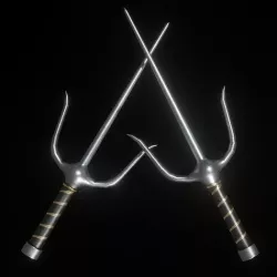 Sai Blade Low-poly 3D model