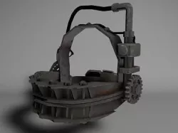 SAW reverse trap Low-poly 3D model