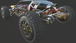 SCI-FI BUGGY Medium High Poly Model 3D model