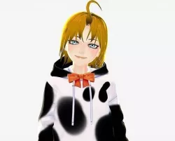 SciFi 3d anime kawaii girl character c31 Low-poly 3D model