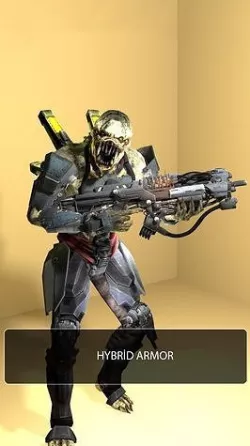 Scifi Hybrid Armor Soldier Low-poly 3D model