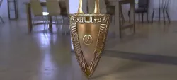 Scorpion Plate logo armor 3D model