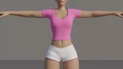 Shirt and Shorts Outfit 3D model