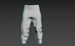 Simple Pants 3D model
