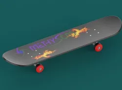 skateboard 3D model