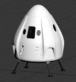 Space X Dragon Capsule 3D model