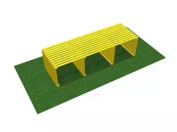 Steel Bench  3D model